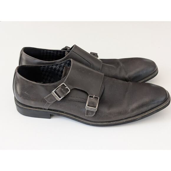 Karl Lagerfeld Paris Men\'s Double Monk Strap Leather Dress Shoes Size 13 main image 5